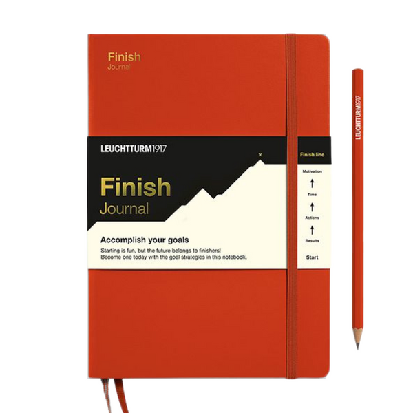 画像をギャラリービューアに読み込む, Leuchtturm1917 Finish Journal A5 Medium Hardcover Notebook - Fox Red