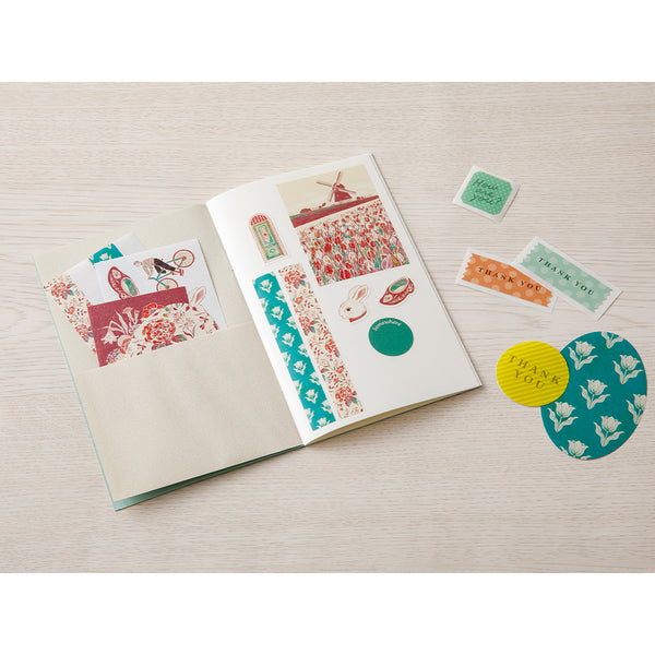 Load image into Gallery viewer, Midori Sticker Book with Pocket - Light Blue