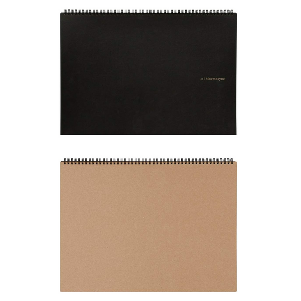 이미지를 갤러리 뷰어에 로드 , Maruman Mnemosyne A3 Notebook - Landscape / Graph (Black)
