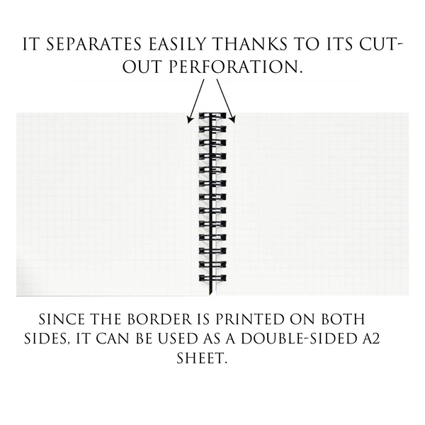 이미지를 갤러리 뷰어에 로드 , Maruman Mnemosyne A3 Notebook - Landscape / Graph (Black)