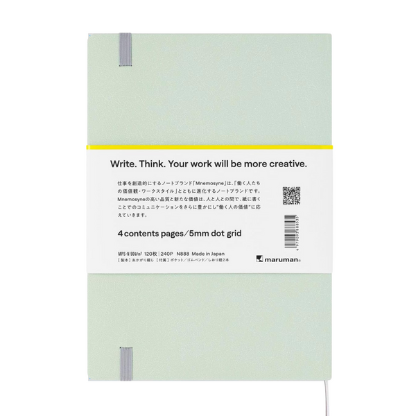 Load image into Gallery viewer, Maruman Mnemosyne A5 Journal Hardcover Notebook - Mint Green