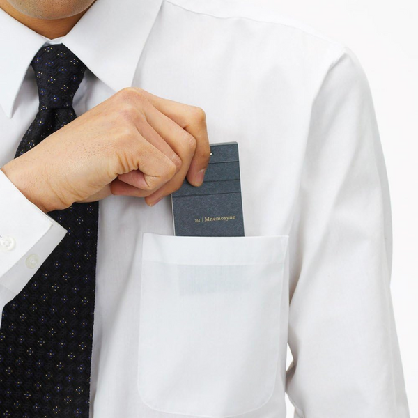 이미지를 갤러리 뷰어에 로드 , Maruman Mnemosyne Modified A8 Memo Pad - Graph (Black)