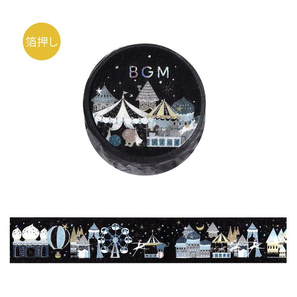 Load image into Gallery viewer, BGM Foil Stamping Masking Tape - Midnight Amusement Park