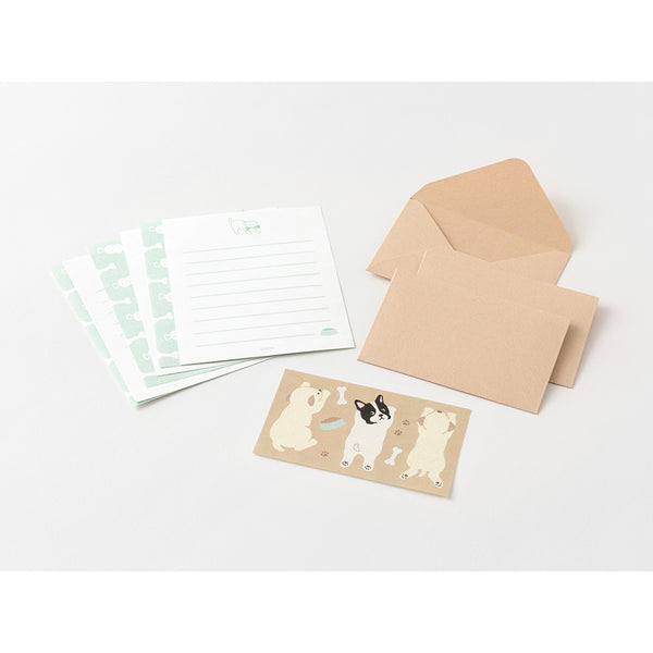 Load image into Gallery viewer, Midori Mini Letter Set with Stickers - Hungry Dog