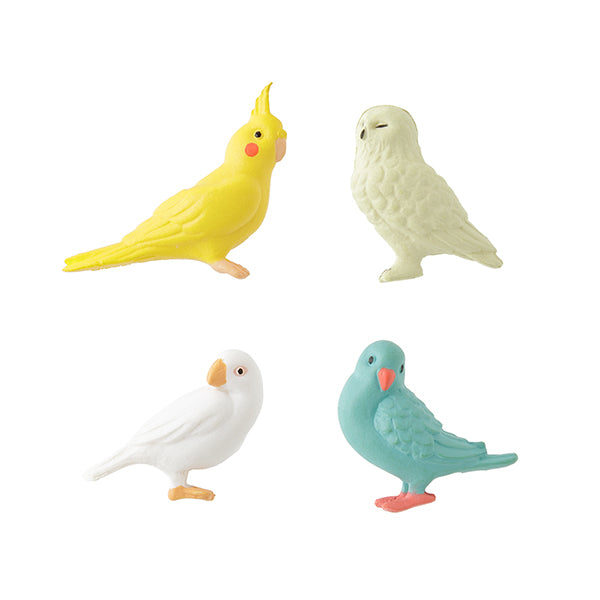 이미지를 갤러리 뷰어에 로드 , Midori Miniature Magnet - Bird B (Set of 4)