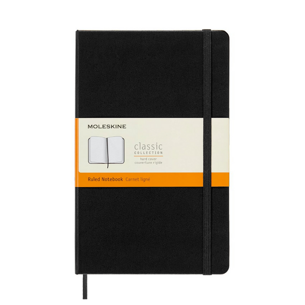Load image into Gallery viewer, Moleskine Hardcover Classic Notebook - Ruled / Large / Black