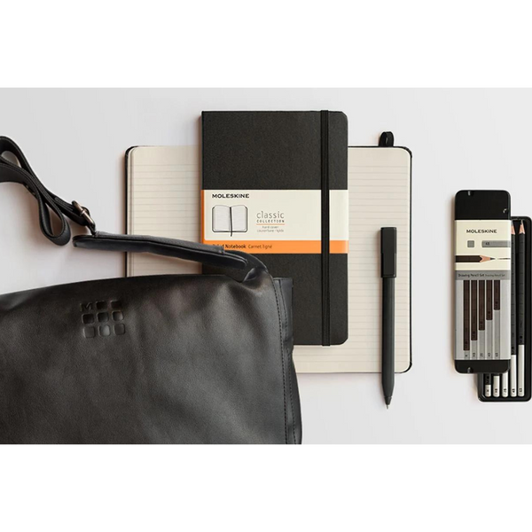 Load image into Gallery viewer, Moleskine Softcover Classic Notebook - Ruled / Large / Black