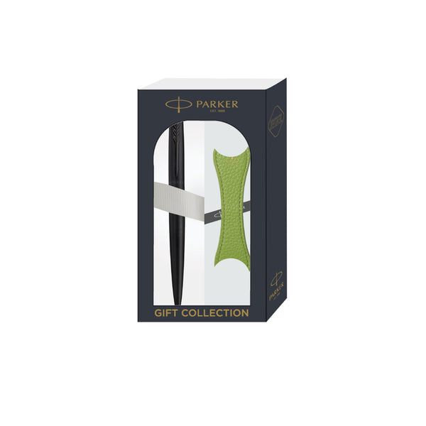 Load image into Gallery viewer, Parker Jotter XL Ballpoint Pen Gift Set - Monochrome Black with Black Trim with Magnetic Clip