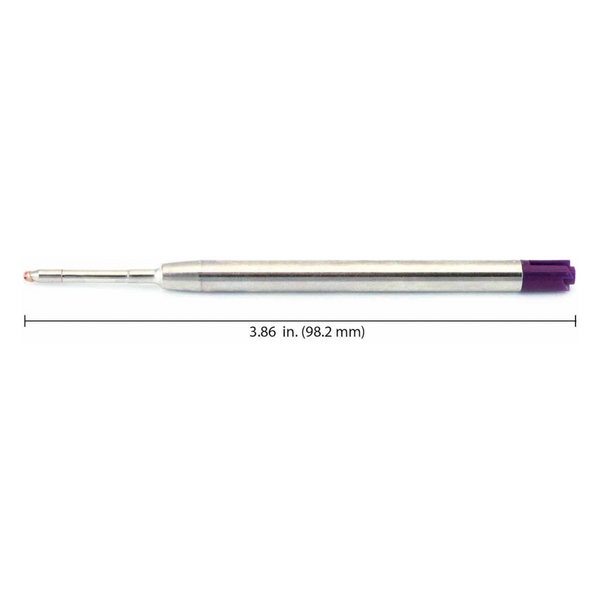 이미지를 갤러리 뷰어에 로드 , Monteverde Soft Roll Ballpoint Refill To Fit Parker Ballpoint Pen (Pack of 2) - Purple / Medium