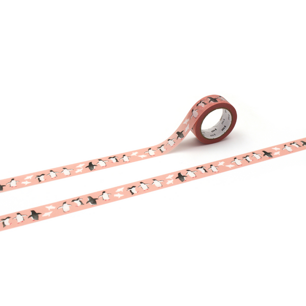 将图片加载到图库查看器,MT x Maruichikyu Washi Tape - Adelie Penguin