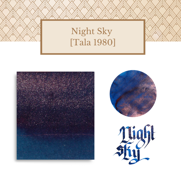 将图片加载到图库查看器,Vinta Inks 30ml Ink Bottle Night Sky, Shimmer (Tala 1980)
