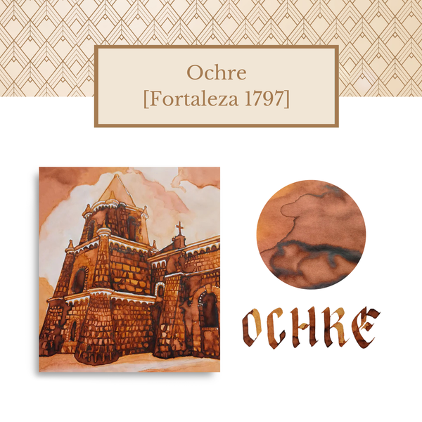 Load image into Gallery viewer, Vinta Inks 30ml Ink Bottle Ochre (Fortaleza 1797)