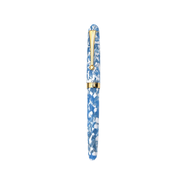 Load image into Gallery viewer, Onishi Hand Made Fountain Pen-Standard Schmidt Steel - Sora Blue