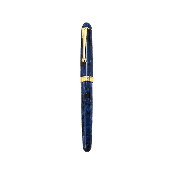 Load image into Gallery viewer, Onishi Hand Made Fountain Pen-Standard Schmidt Steel - Blue Marble