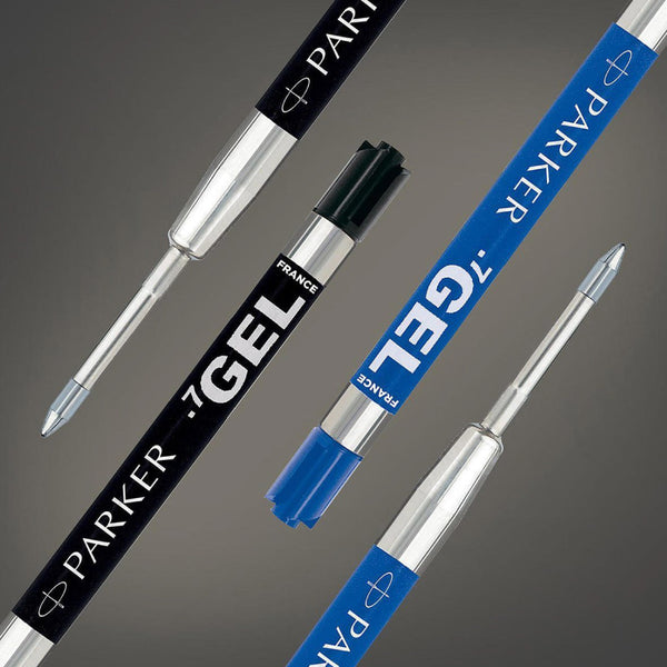 将图片加载到图库查看器,Parker Eco Refill PL Gel Ball Medium 0.7 - Black (Pack of 2)