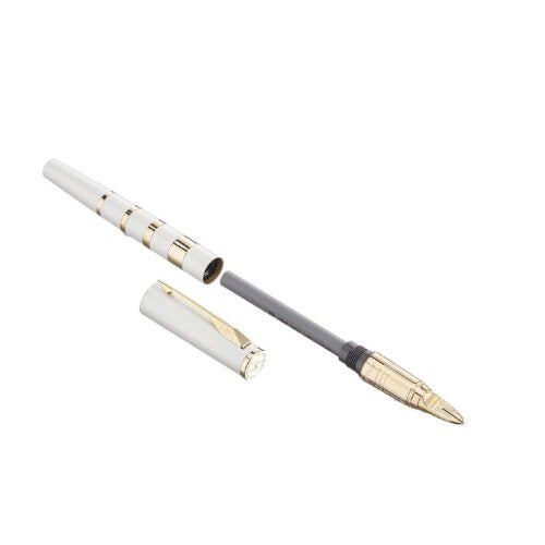 Load image into Gallery viewer, Parker Ingenuity Small Pearl & Metal Gold Trim 5th Technology Pen