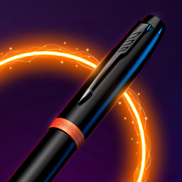 Load image into Gallery viewer, Parker IM PROFESSIONAL Vibrant Ring BT Fountain Pen Flame Orange