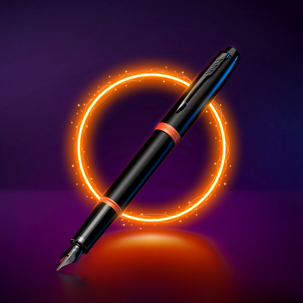 Load image into Gallery viewer, Parker IM PROFESSIONAL Vibrant Ring BT Fountain Pen Flame Orange