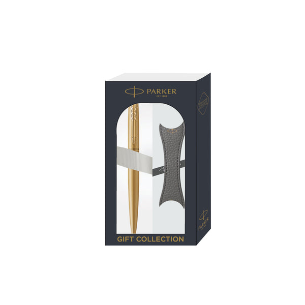 이미지를 갤러리 뷰어에 로드 , Parker Jotter XL Ballpoint Pen Gift Set - Monochrome Gold with Gold Trim with Magnetic Clip