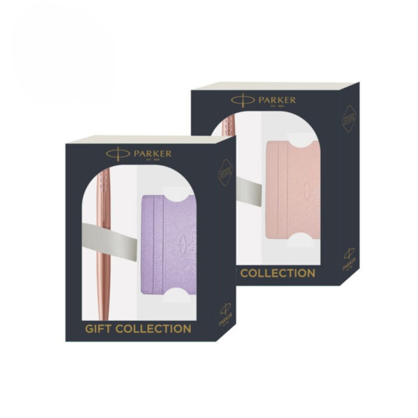 Load image into Gallery viewer, Parker Giftset Jotter XL Pink Gold PGT BP with Card Case in Lilac OR Pink | Ballpoint Pen