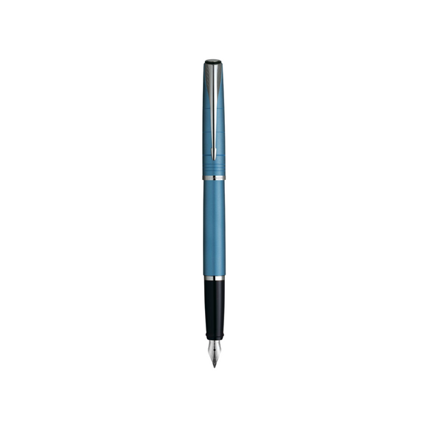 Load image into Gallery viewer, Parker Latitude Slate Blue CT Fountain Pen - Medium Nib