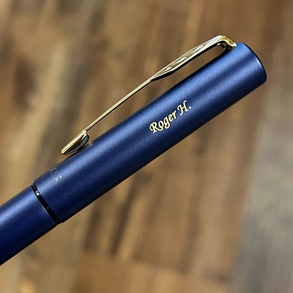 이미지를 갤러리 뷰어에 로드 , Parker Vector XL Rollerball Pen - Dark Blue with Gold Trim