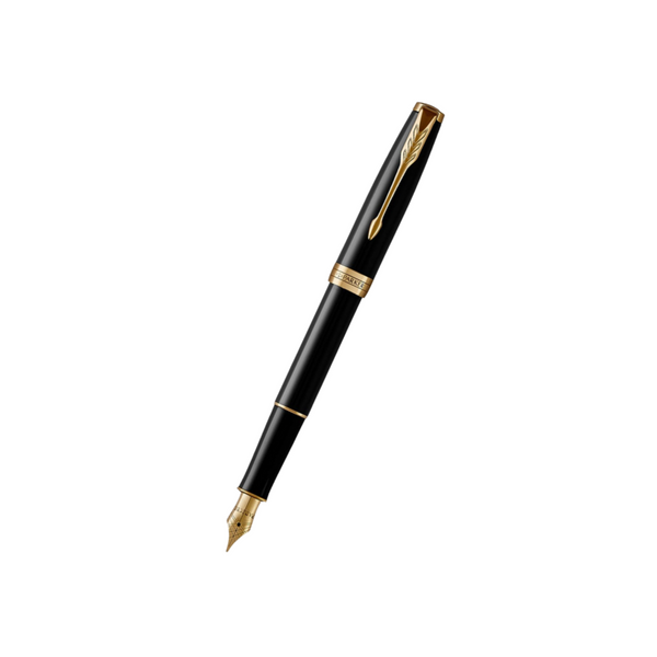Load image into Gallery viewer, Parker Sonnet Lacquer Black GT Fountain Pen