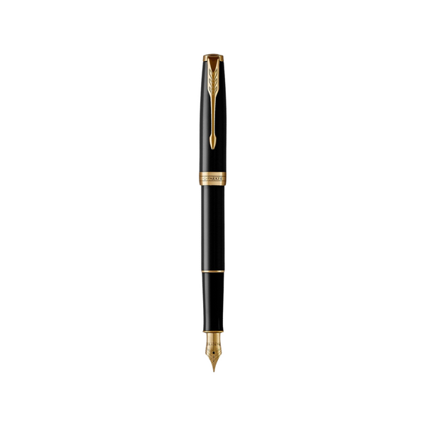 Load image into Gallery viewer, Parker Sonnet Lacquer Black GT Fountain Pen