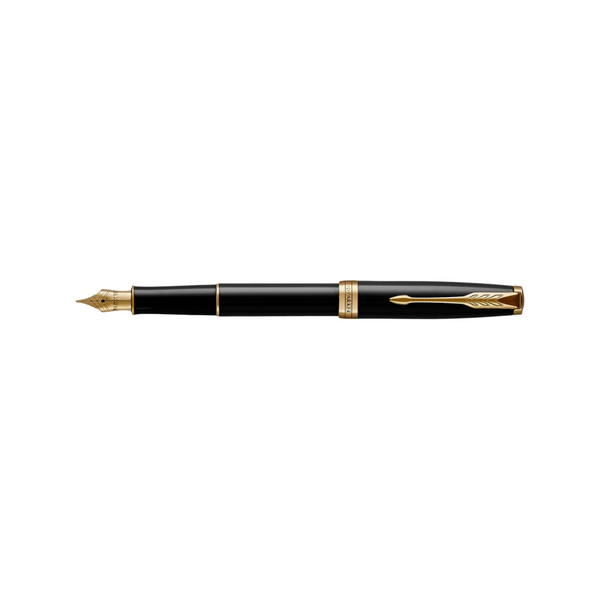 Load image into Gallery viewer, Parker Sonnet Lacquer Black GT Fountain Pen
