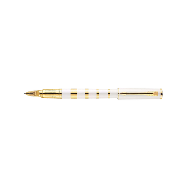 Load image into Gallery viewer, Parker Ingenuity Small Pearl & Metal Gold Trim 5th Technology Pen