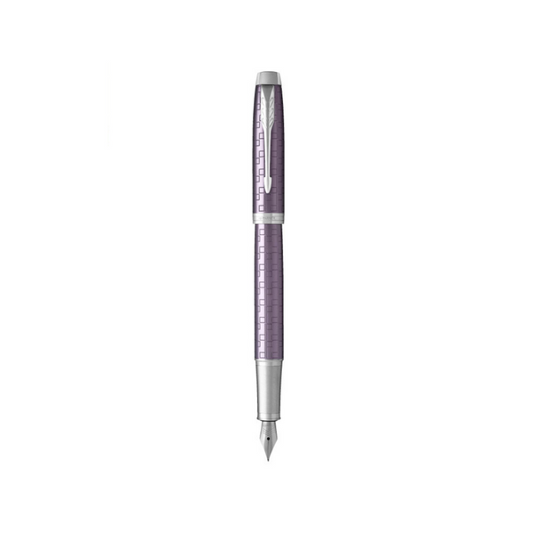 Load image into Gallery viewer, Parker IM Premium Fountain Pen - Dark Violet with Chrome Trims