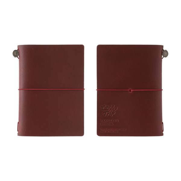将图片加载到图库查看器,TRAVELER's notebook Passport Size LOVE AND TRIP - Red
