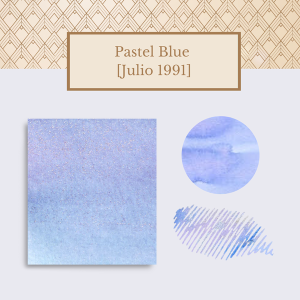 Load image into Gallery viewer, Vinta Inks 30ml Ink Bottle Pastel Blue, Shimmer (Julio 1991)