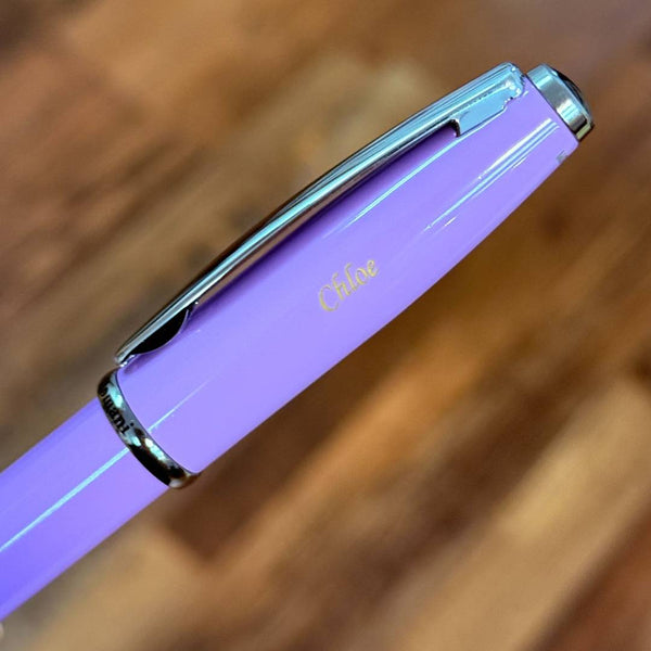 将图片加载到图库查看器,Personalized Name Engraving On Monteverde Aldo Domani Ballpoint Lavender