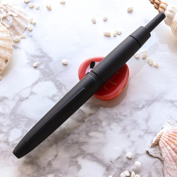 Load image into Gallery viewer, Pilot Vanishing Point Capless Luxury LS Fountain Pen - Black Matte 18K Gold Rhodium-plated Nib