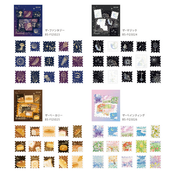 画像をギャラリービューアに読み込む, BGM Foil Stamping Flake Seal: Post Office - The Painting