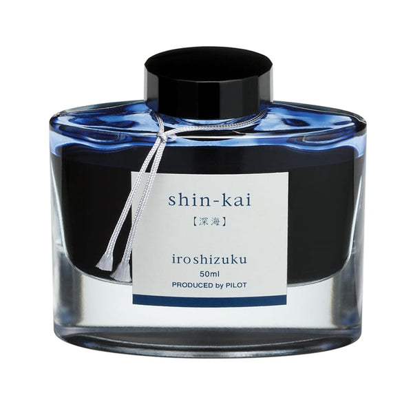 이미지를 갤러리 뷰어에 로드 , Pilot Iroshizuku 50ml Ink Bottle Fountain Pen Ink - Shin-kai (Blue Grey)