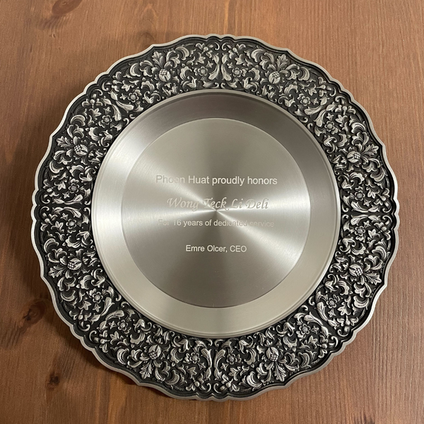 이미지를 갤러리 뷰어에 로드 , Royal Selangor Classic Expressions Satin Plate