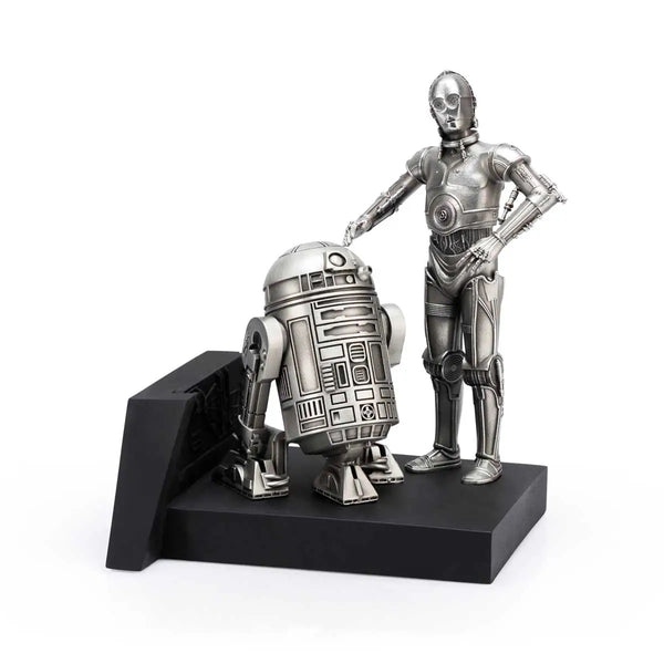 이미지를 갤러리 뷰어에 로드 , Royal Selangor Starwars Figurine - C-3PO and R2-D2 Endor