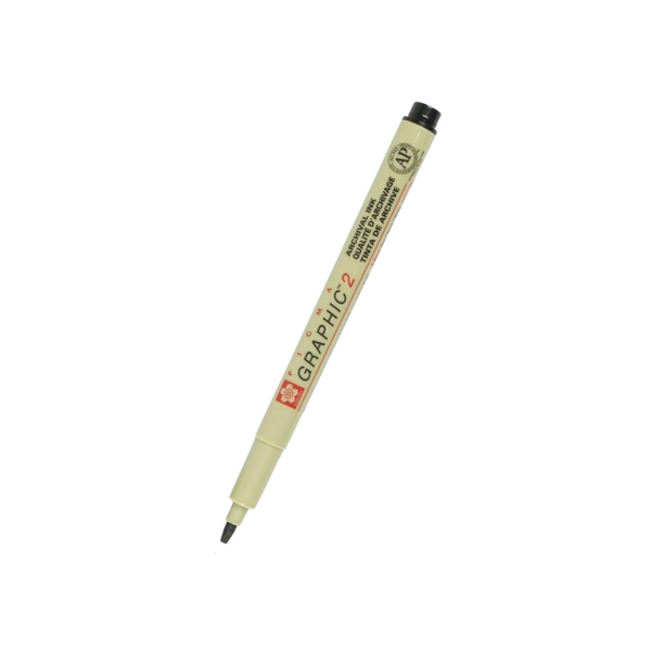 将图片加载到图库查看器,Sakura Pigma Graphic 2 Pen 2mm - Black