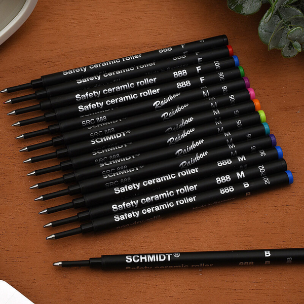 Load image into Gallery viewer, Schmidt Safety Ceramic Rollerball Refill 888 - Black | Fine