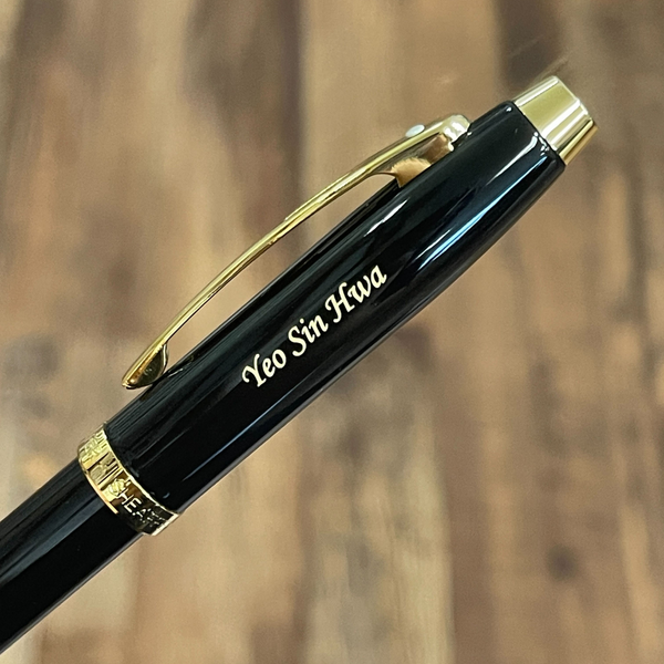 이미지를 갤러리 뷰어에 로드 , Sheaffer 100 E9322 Rollerball Pen - Glossy Black with Gold-tone Trims