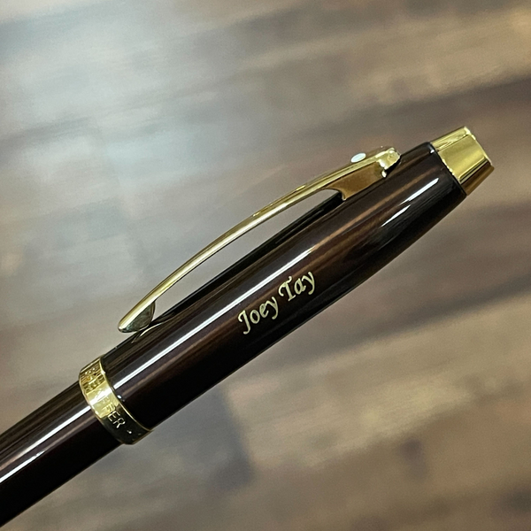 Load image into Gallery viewer, Sheaffer 100 E9370 Rollerball Pen - Coffee Brown with PVD Gold-tone Trims