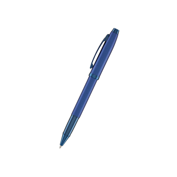 이미지를 갤러리 뷰어에 로드 , Sheaffer 100 E9371 Rollerball Pen - Satin Blue with PVD Blue Trims