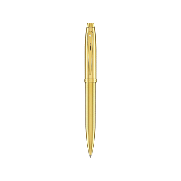 이미지를 갤러리 뷰어에 로드 , Sheaffer 100 E9372 Ballpoint Pen - PVD Gold with PVD Gold-tone Trims