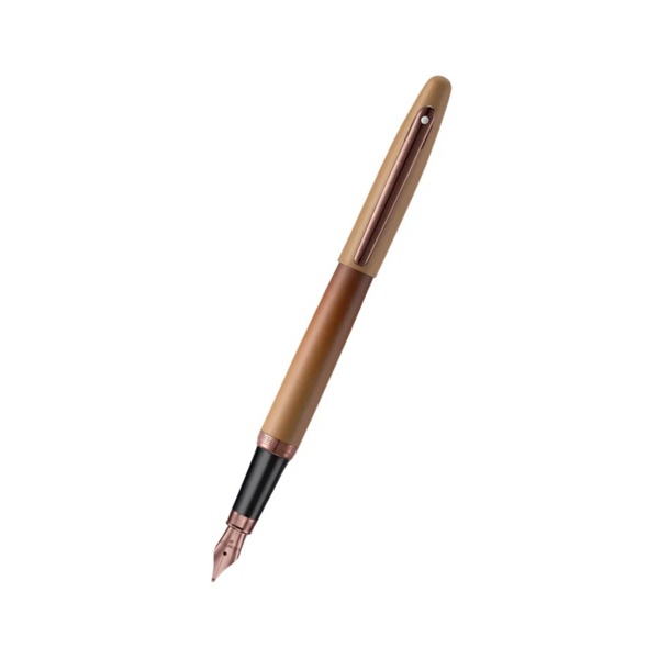 将图片加载到图库查看器,Sheaffer VFM 9428 Fountain Pen - Coffee Edition Matt Brown with Regal Brown PVD Trims