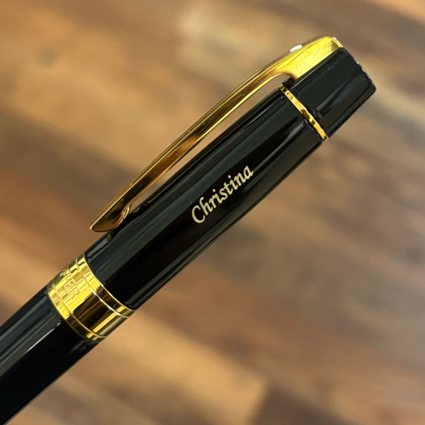 이미지를 갤러리 뷰어에 로드 , Sheaffer 300 E9325 Rollerball Pen - Glossy Black with Gold-tone Trims