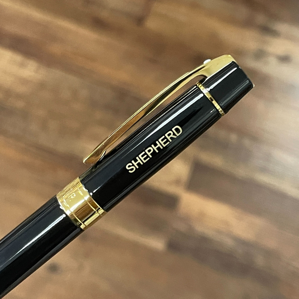 이미지를 갤러리 뷰어에 로드 , Sheaffer 300 E9325 Rollerball Pen - Glossy Black with Gold-tone Trims