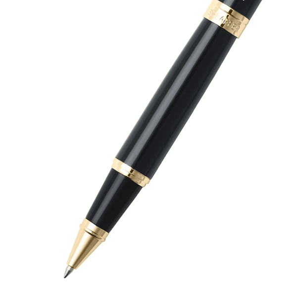 画像をギャラリービューアに読み込む, Sheaffer 300 E9325 Rollerball Pen Gift Set - Glossy Black with Gold-tone Trims with Card Case Bundle