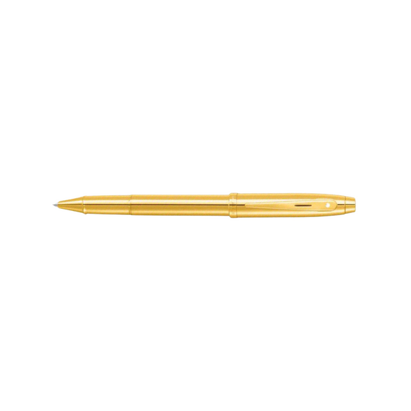 이미지를 갤러리 뷰어에 로드 , Sheaffer 100 E9372 Rollerball Pen - PVD Gold with PVD Gold-tone Trims
